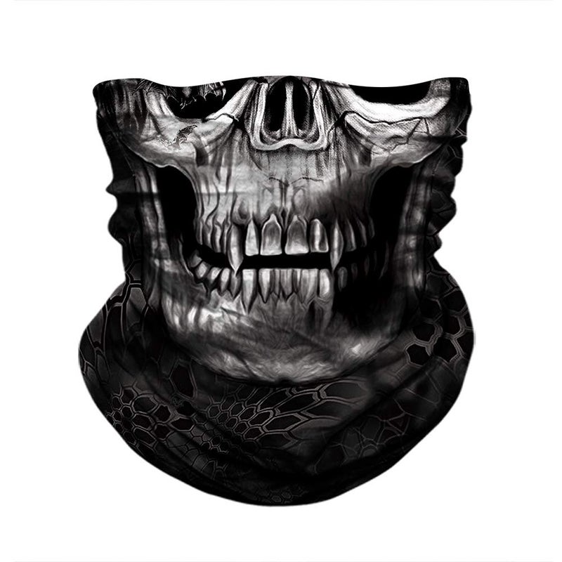 M-YOUNG Skull Face Mask Bandanas, Neck Gaiter, Headwear, Magic Scarf, Headband for dust sun wind - Image 1
